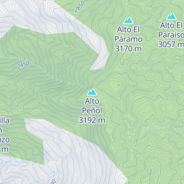 Map of Alto Peñol