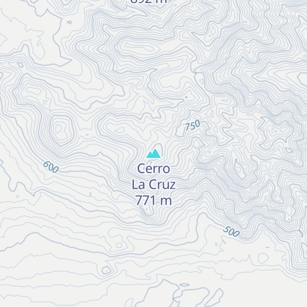 Map of Cerro La Cruz