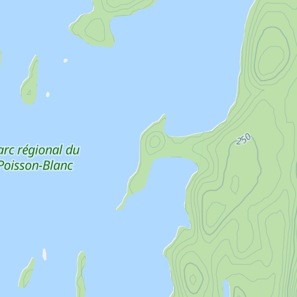 Map of Pointe Dallaire