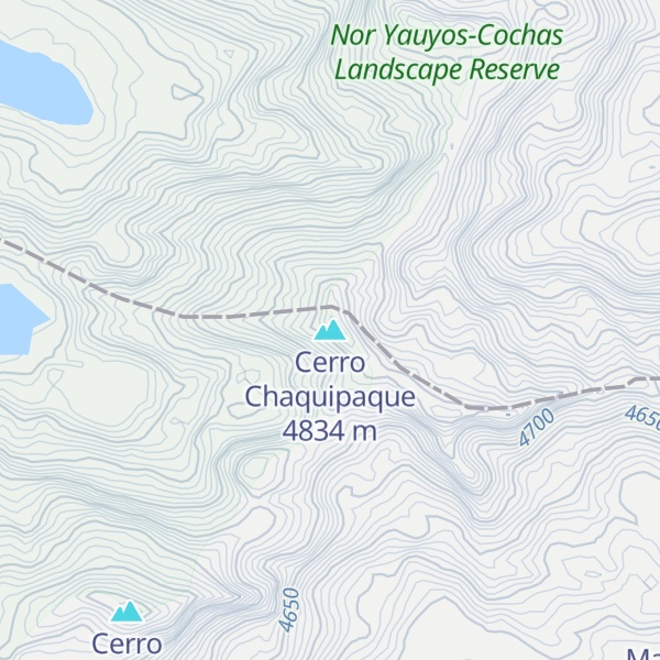 Map of Cerro Chaquipaque