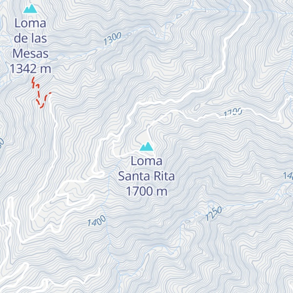 Map of Loma Santa Rita