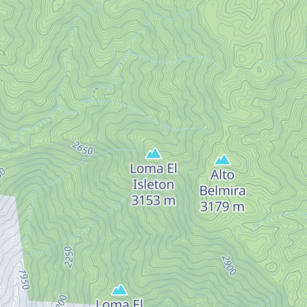 Map of Loma El Isleton
