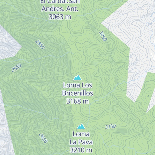Map of Loma Los Bricenillos
