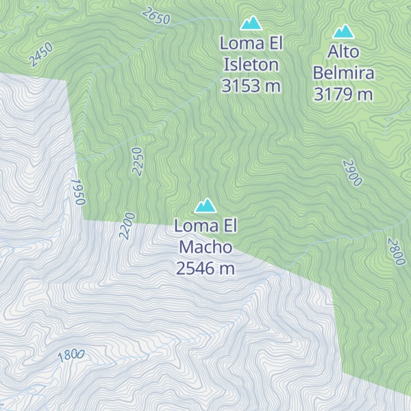 Map of Loma El Macho