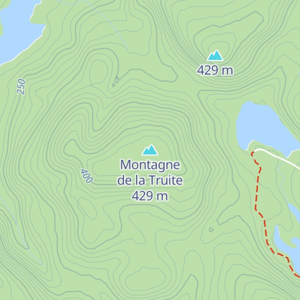 Map of Montagne de la Truite