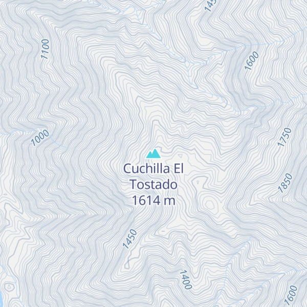 Map of Cuchilla El Tostado