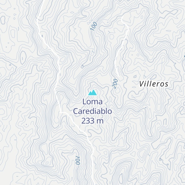 Map of Loma Carediablo
