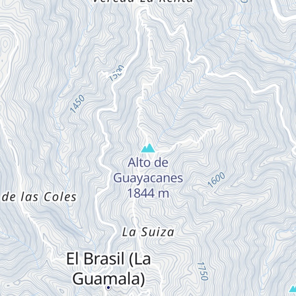 Map of Alto de Guayacanes