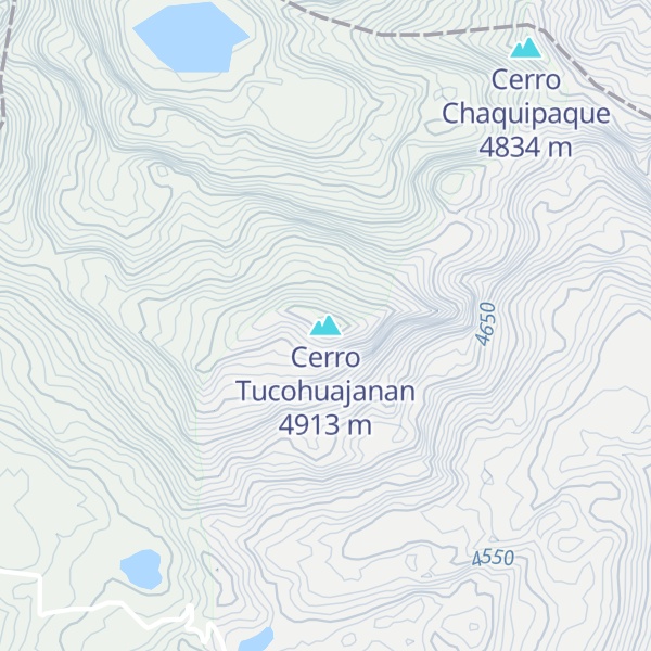 Map of Cerro Tucohuajanan