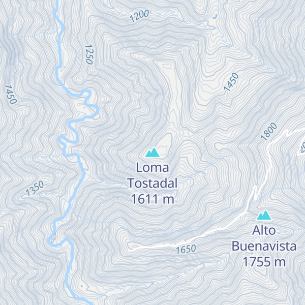 Map of Loma Tostadal