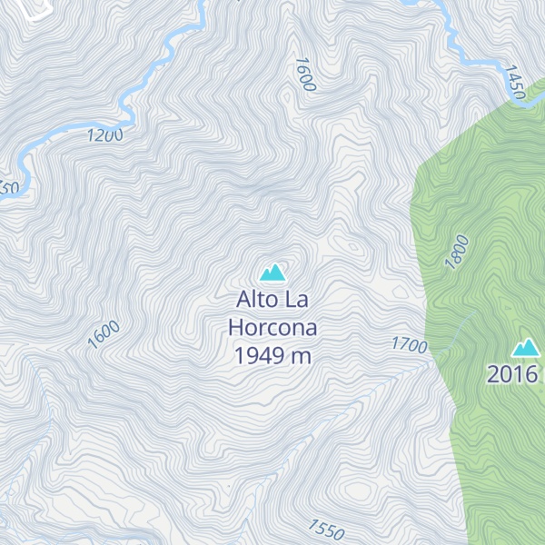 Map of Alto La Horcona