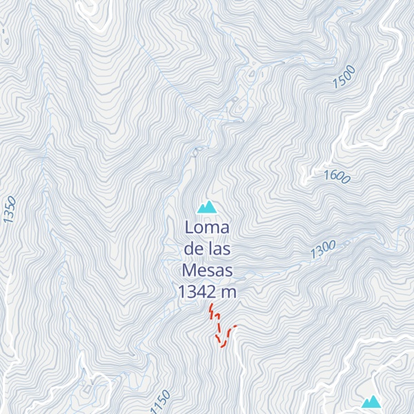 Map of Loma de las Mesas