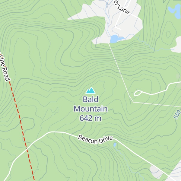 Map of Bald Mountain
