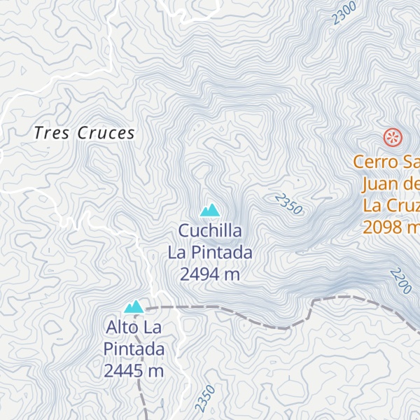 Map of Cuchilla La Pintada