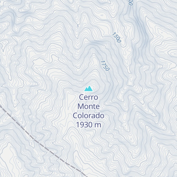 Map of Cerro Monte Colorado