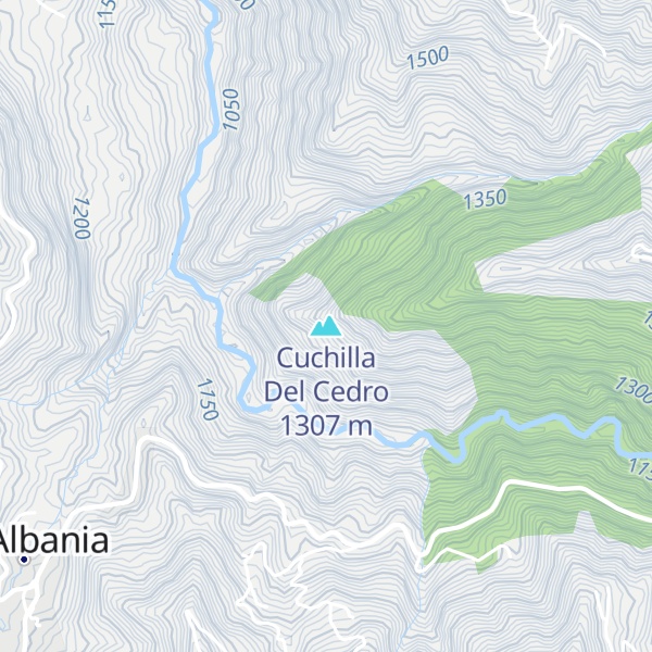 Map of Cuchilla Del Cedro