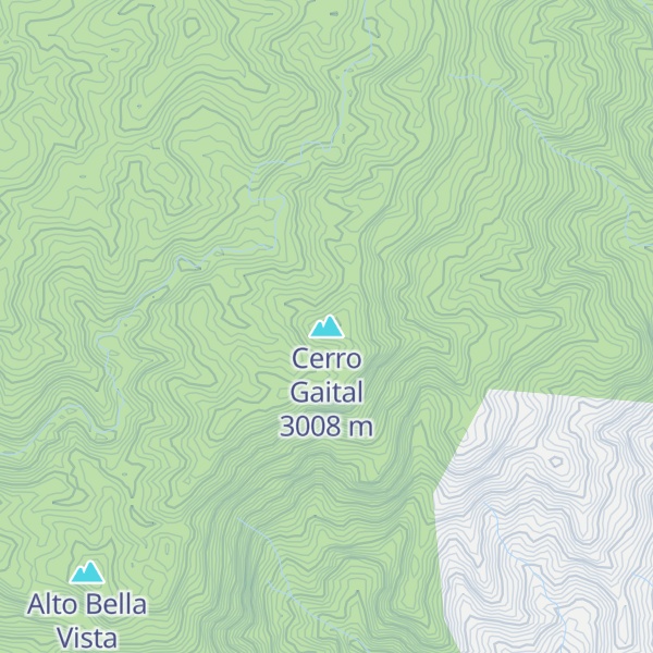 Map of Cerro Gaital