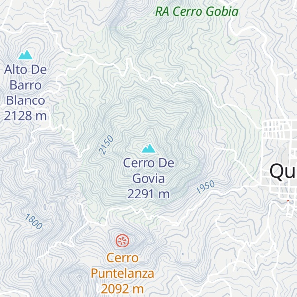 Map of Cerro De Govia