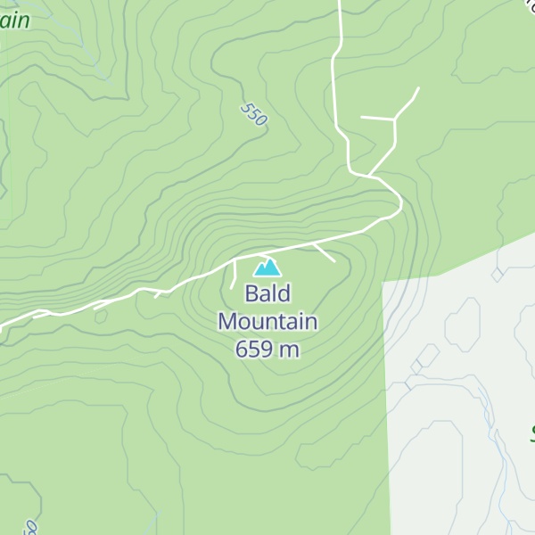 Map of Bald Mountain