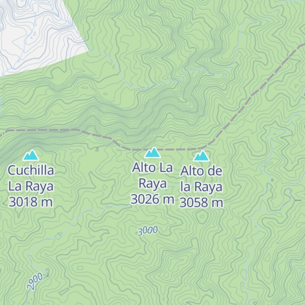 Map of Alto La Raya