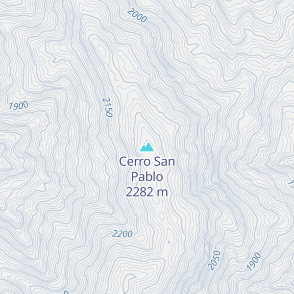 Map of Cerro San Pablo