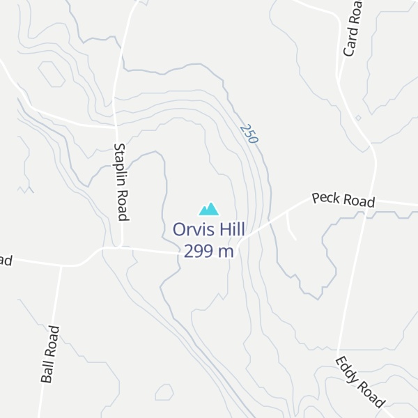 Map of Orvis Hill