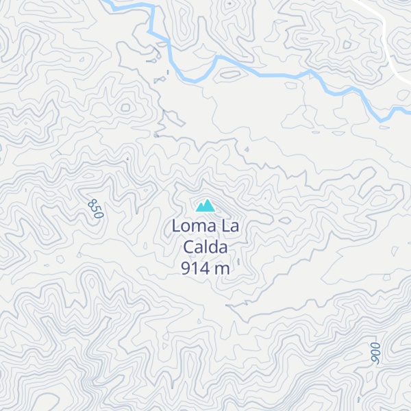 Map of Loma La Calda