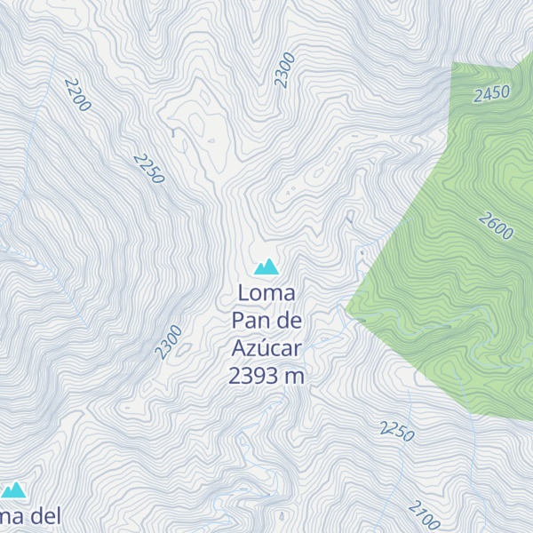 Map of Loma Pan de Azúcar