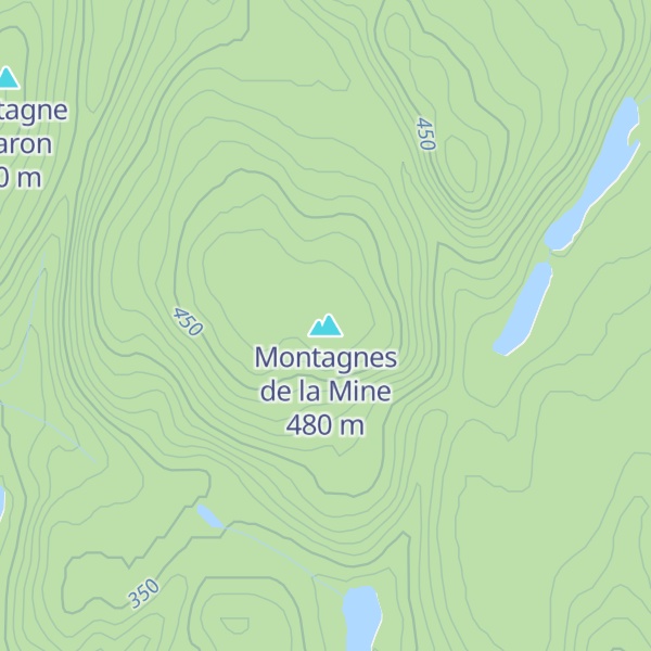Map of Montagnes de la Mine