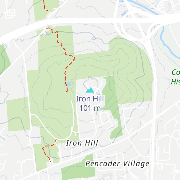 Map of Iron Hill
