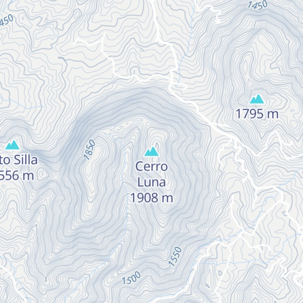 Map of Cerro Luna