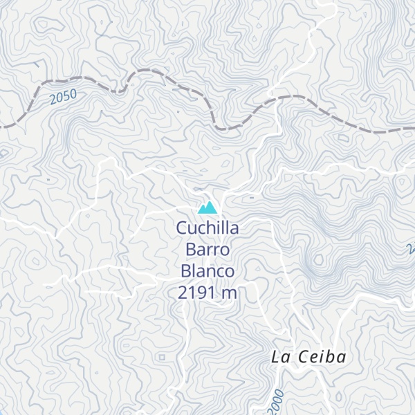 Map of Cuchilla Barro Blanco