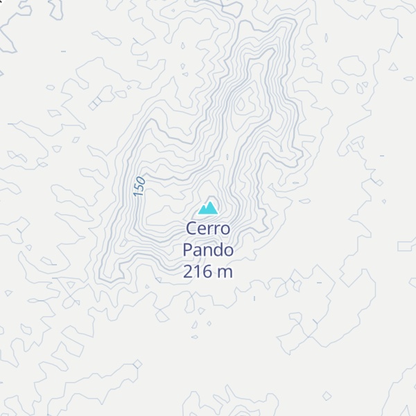 Map of Cerro Pando