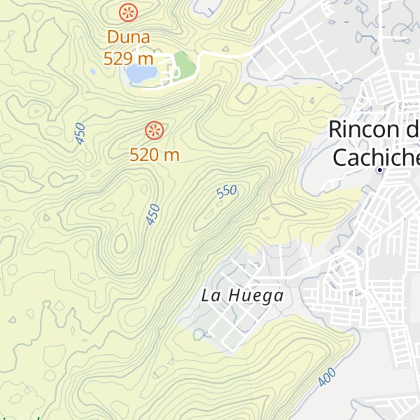 Map of Cerro La Huega