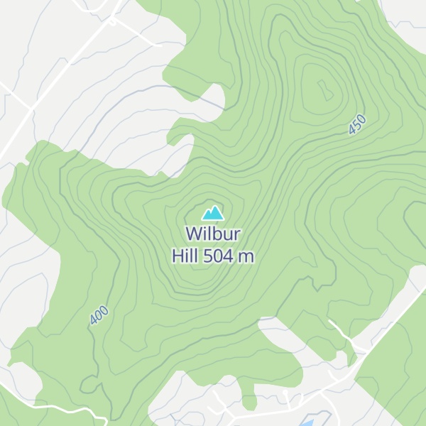 Map of Wilbur Hill