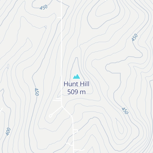 Map of Hunt Hill