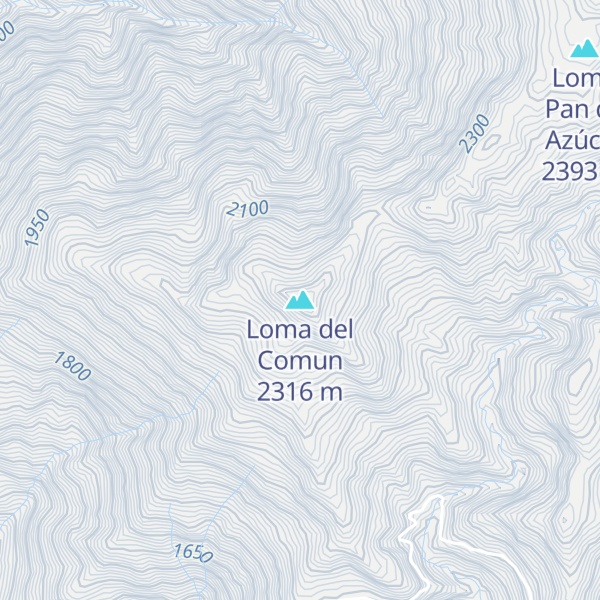 Map of Loma del Comun