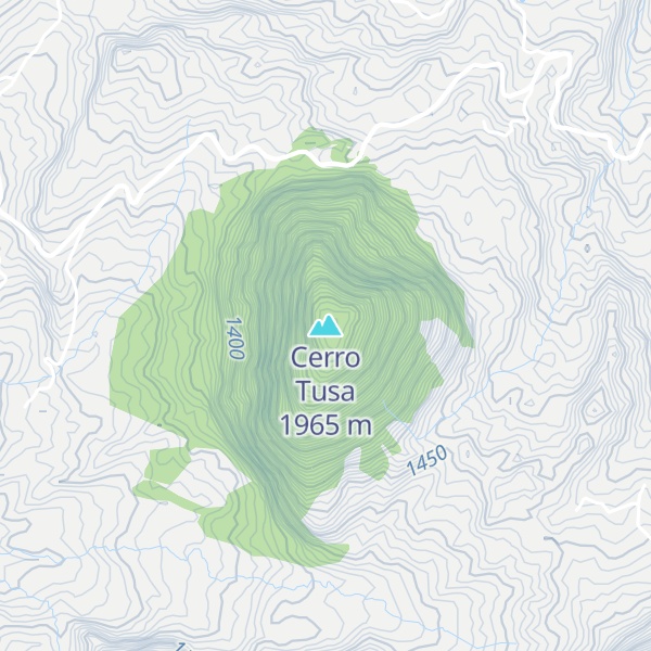 Map of Cerro Tusa