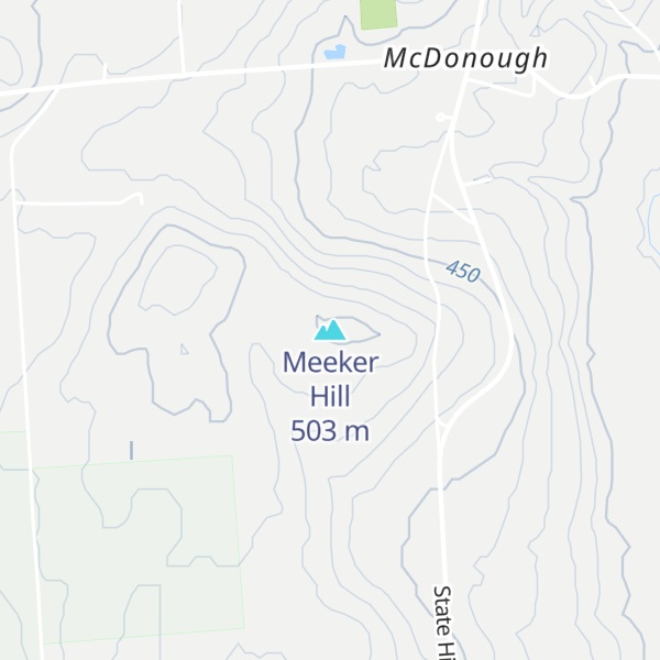 Map of Meeker Hill