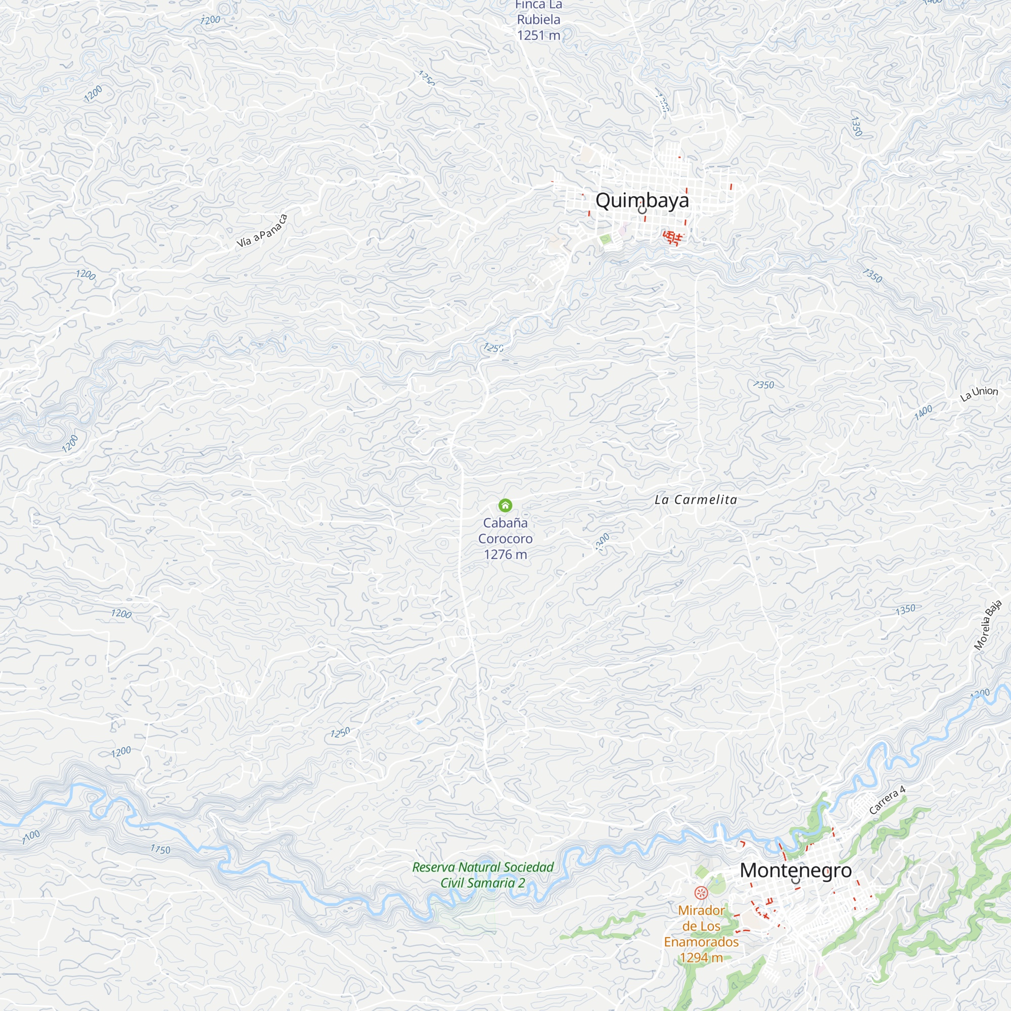 Cabaña Corocoro map