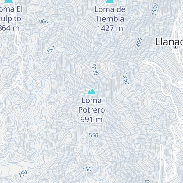 Map of Loma Potrero