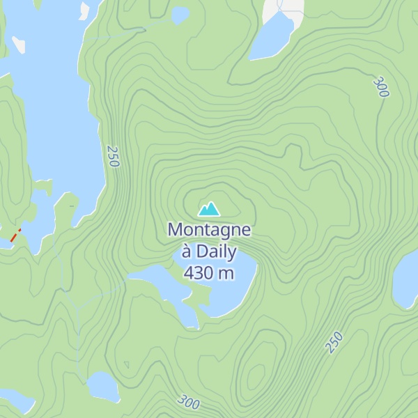 Map of Montagne à Daily