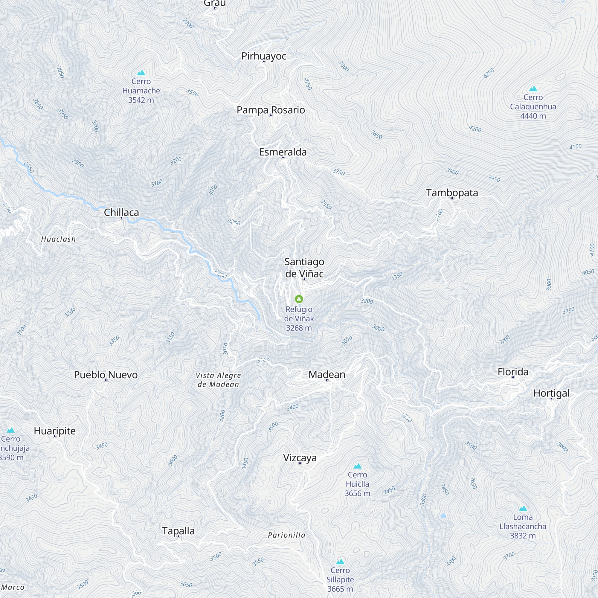 Refugio de Viñak map