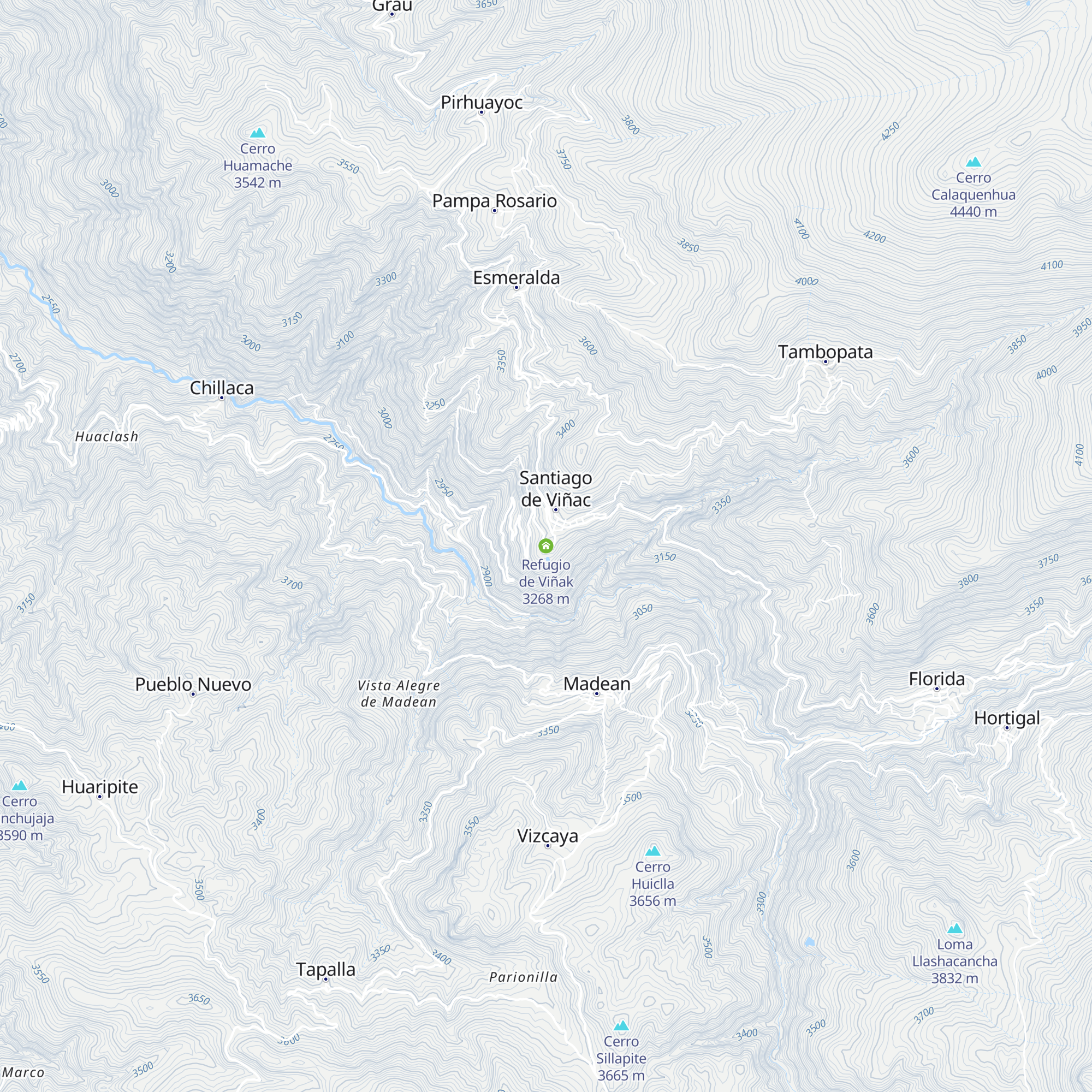 Refugio de Viñak map