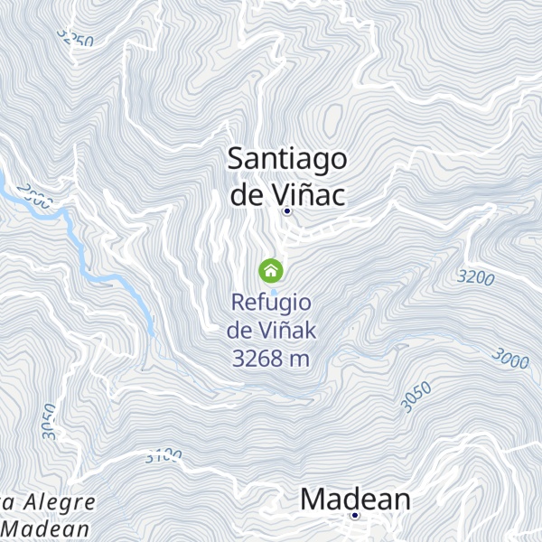 Map of Refugio de Viñak