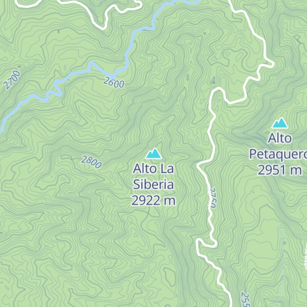 Map of Alto La Siberia