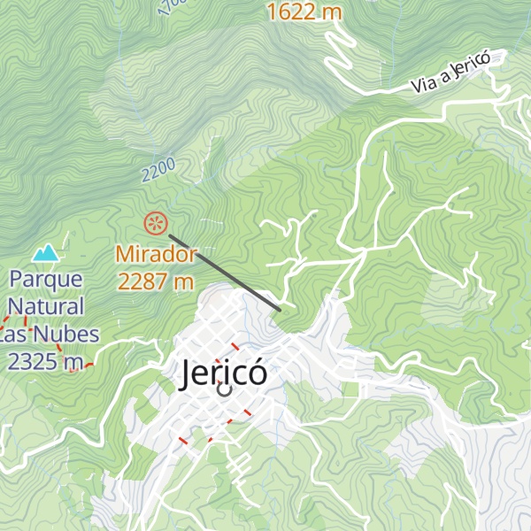 Map of Cabañas y Flores Finca Hotel