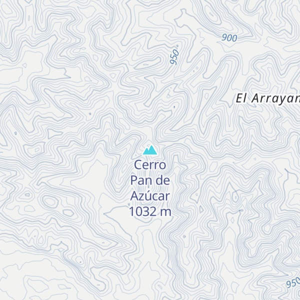 Map of Cerro Pan de Azúcar
