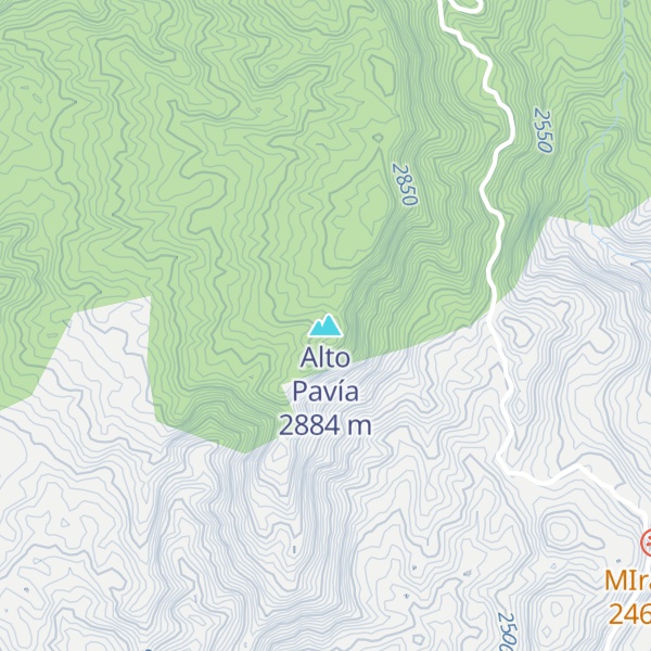 Map of Alto Pavía