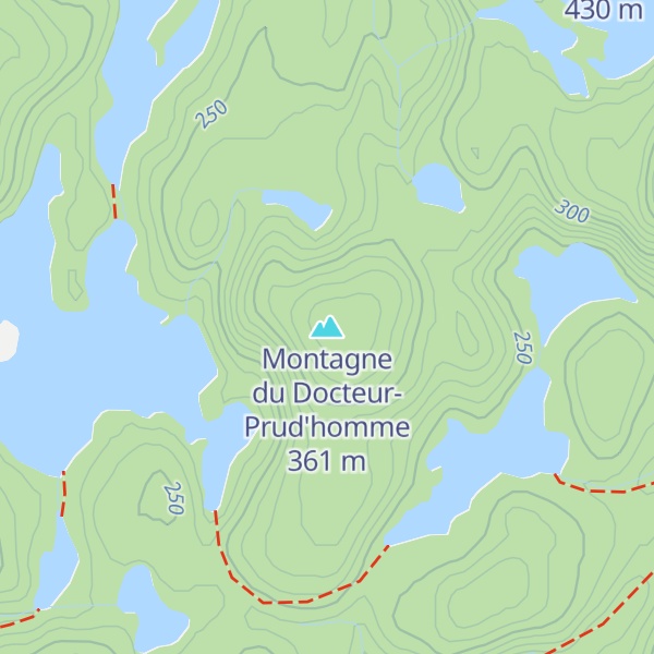 Map of Montagne du Docteur-Prud'homme